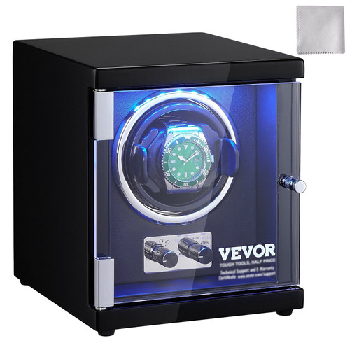 VEVOR Watch Winder, Single Watch Winder for Men's and Women's Automatic Watch, with Super Quiet Jap