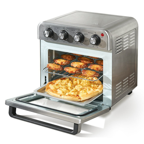 VEVOR 7-IN-1 Air Fryer Toaster Oven, 18L Convection Oven, 1700W Stainless Steel Toaster Ovens Count