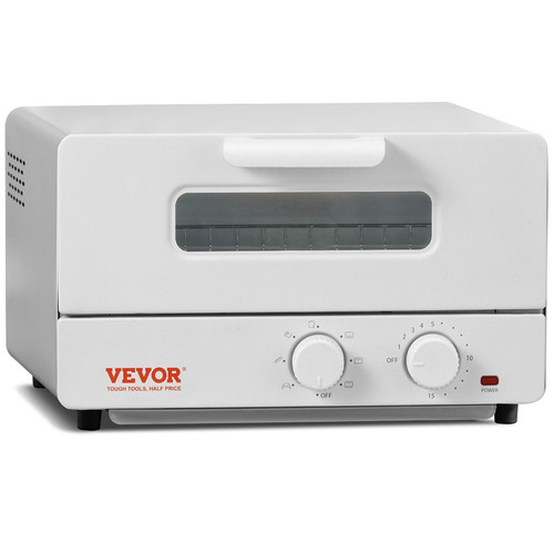 VEVOR Steam Oven Toaster, 12L Countertop Convection Oven, 1300W 5 In 1 Steam Toaster Oven, 7 Cookin