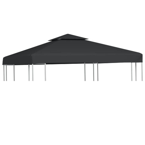 vidaXL Gazebo Cover Canopy Replacement 1 oz/ft Dark Gray 9.8'x9.8'