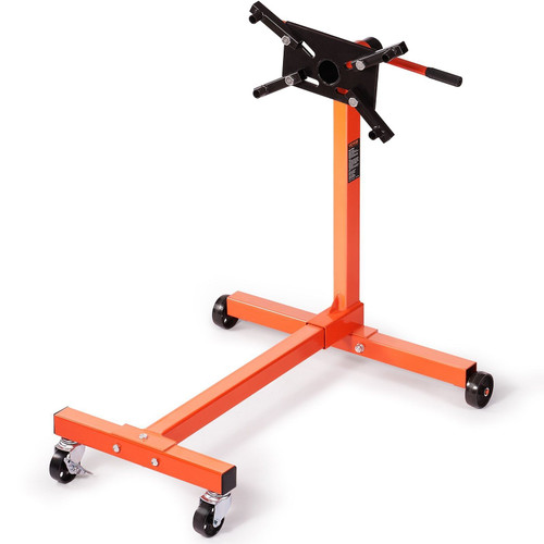 VEVOR Engine Stand, 750 lbs (3/8 Ton) Rotating Engine Motor Stand with 360 Degree Adjustable Head, 