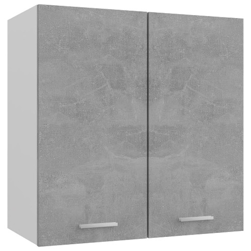 vidaXL Hanging Cabinet Concrete Gray 23.6"x12.2"x23.6" Engineered Wood