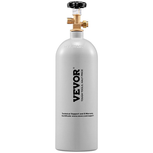 VEVOR 5 Lbs CO2 Tank Aluminum Gas Cylinder, Brand New CO2 Cylinder with Gray Spray Coating, CO2 Tan