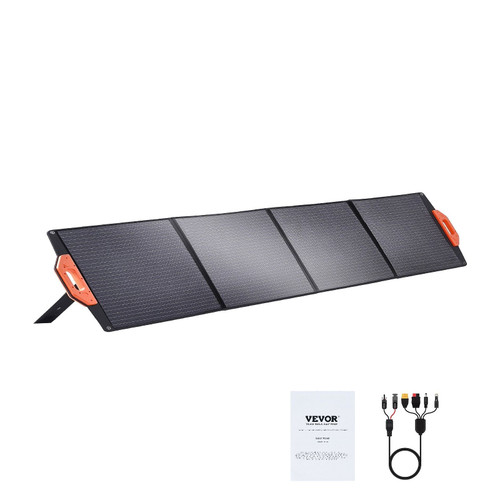 VEVOR Portable Monocrystalline Solar Panel 200W Foldable ETFE Solar Charger kit