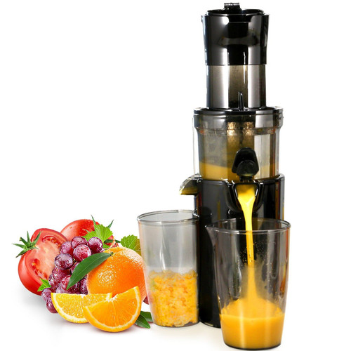 VEVOR Masticating Juicer, Cold Press Juicer Machine, 2.6" Large Feed Chute Slow Juicer, Juice Extra