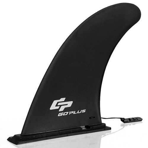9 Inch Surf and SUP Detachable Center Single Fin for Longboard - Color: Black
