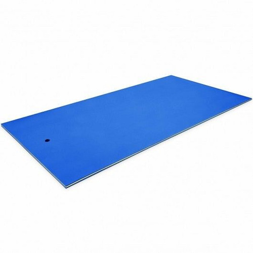12 x 6 Feet 3 Layer Floating Water Pad-Blue - Color: Blue