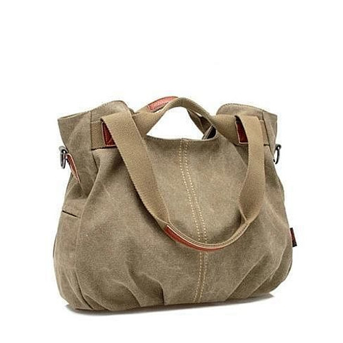 Color: Juicy Pear - ARM CANDY Handy Natural Canvas Handbag