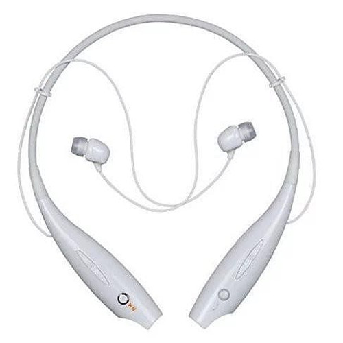 Color: White - Bluetooth Magnetic headphones with phone answer function
