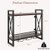Industrial Wall Mounted Wine Rack with 3 Stem Glass Holders