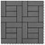 Gray 11 pcs 11.8"x11.8" Decking Tiles WPC 11 ft