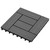 Gray 11 pcs 11.8"x11.8" Decking Tiles WPC 11 ft