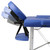 Blue Foldable Massage Table 3 Zones with Aluminum Frame