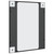 vidaXL Wall Mirror Black 19.7"x23.6" Rectangle Iron