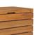 vidaXL Laundry Basket 15.7"x11.8"x17.7" Solid Teak Wood