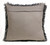 20" X 20" Dark Gray Polyester Zippered Pillow