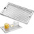 VEVOR Beer Drip Tray, 304 Stainless Steel Kegerator Drip Trays with 4 Non-Slip Rubber Pads and Deta