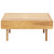 vidaXL Coffee Table 39.4" x 23.6" x 9.8" Solid Acacia Wood