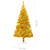 vidaXL Artificial Christmas Tree with Stand Gold 4 ft PET