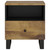 vidaXL Bedside Cabinet Solid Wood Mango&Engineered Wood