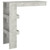 vidaXL Wall Bar Table Concrete Gray 40.2"x17.7"x40.7" Engineered Wood