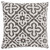 18" X 18" Taupe Polyester Geometric Zippered Pillow