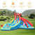 Inflatable Water Slide Bounce House with Water Cannon and 950W Blower - Color: Blue
