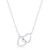 .22 Ct Interlocking Hearts Necklace with CZ