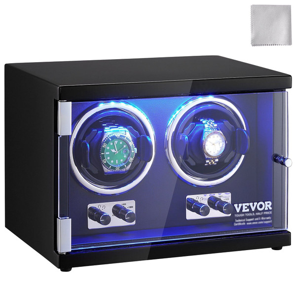 VEVOR Watch Winder, Dual Watch Winder for Men's and Women's Automatic Watch, with 2 Super Quiet Jap