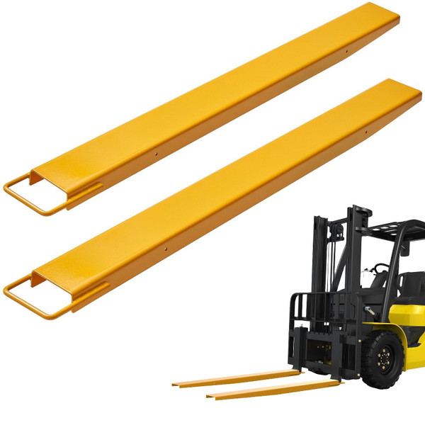 VEVOR Pallet Fork Extensions, 60" Length 4.5" Width, Heavy Duty Carbon Steel Fork Extensions for Fo