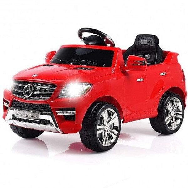 6V Mercedes Benz Kids Ride on Car with MP3+RC-Red - Color: Red