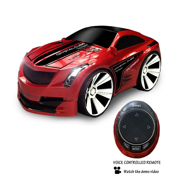 COLOR: RED - Turbo Racer Voice Activated Remote Control Sports Car