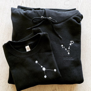 Constellation Embroidered personalized hoodie / sweatshirt / Constellation Embroidered personalized hoodie / sweatshirt /