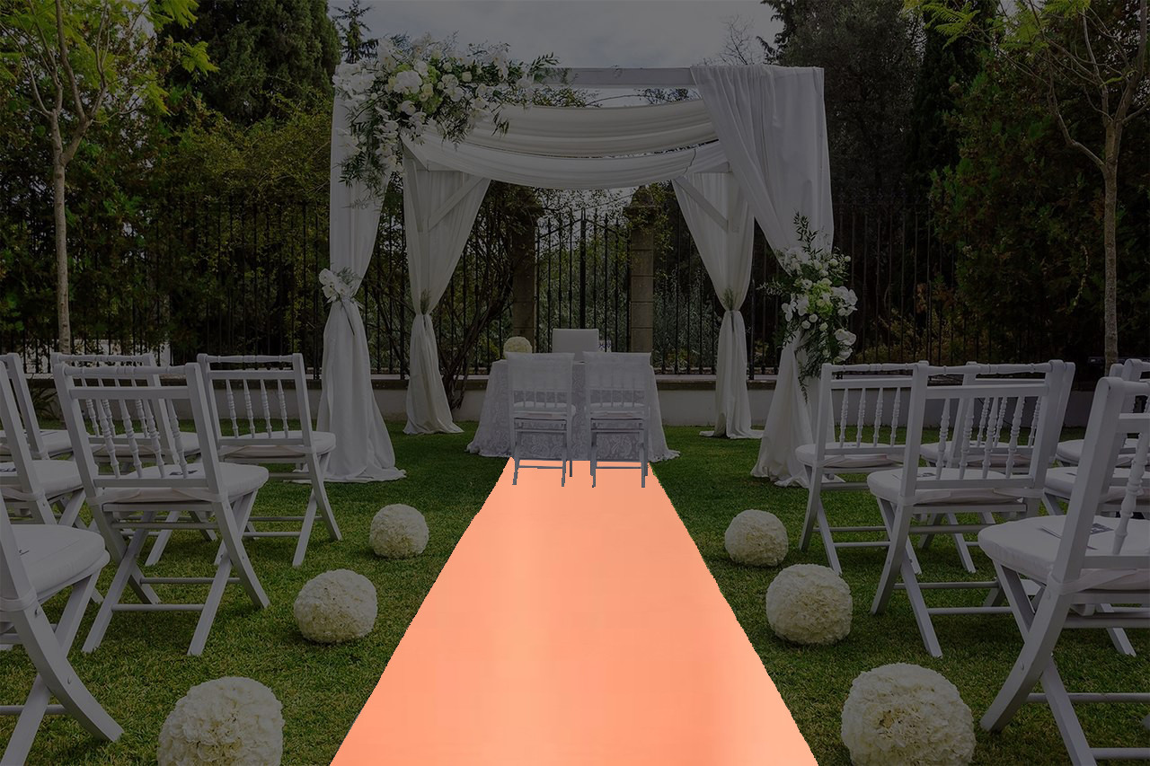 30"W Solid Polyester Aisle Runner