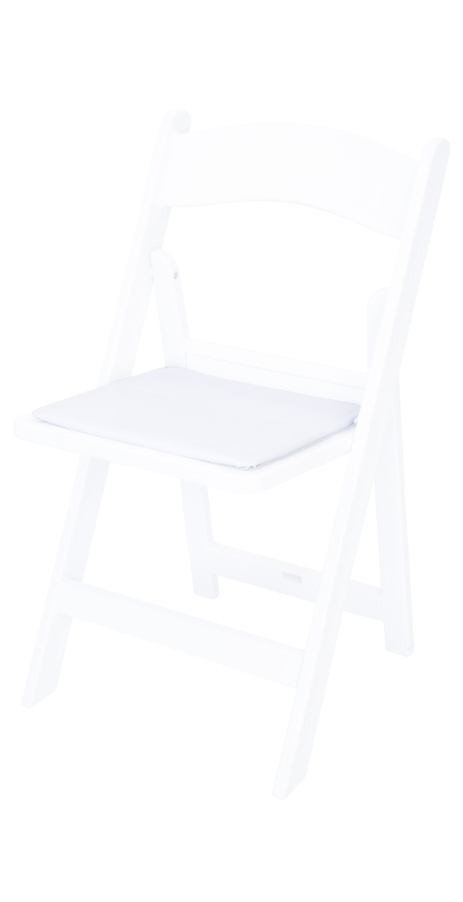 White Wood Folding Chair Replacement Seat Pad for Sale