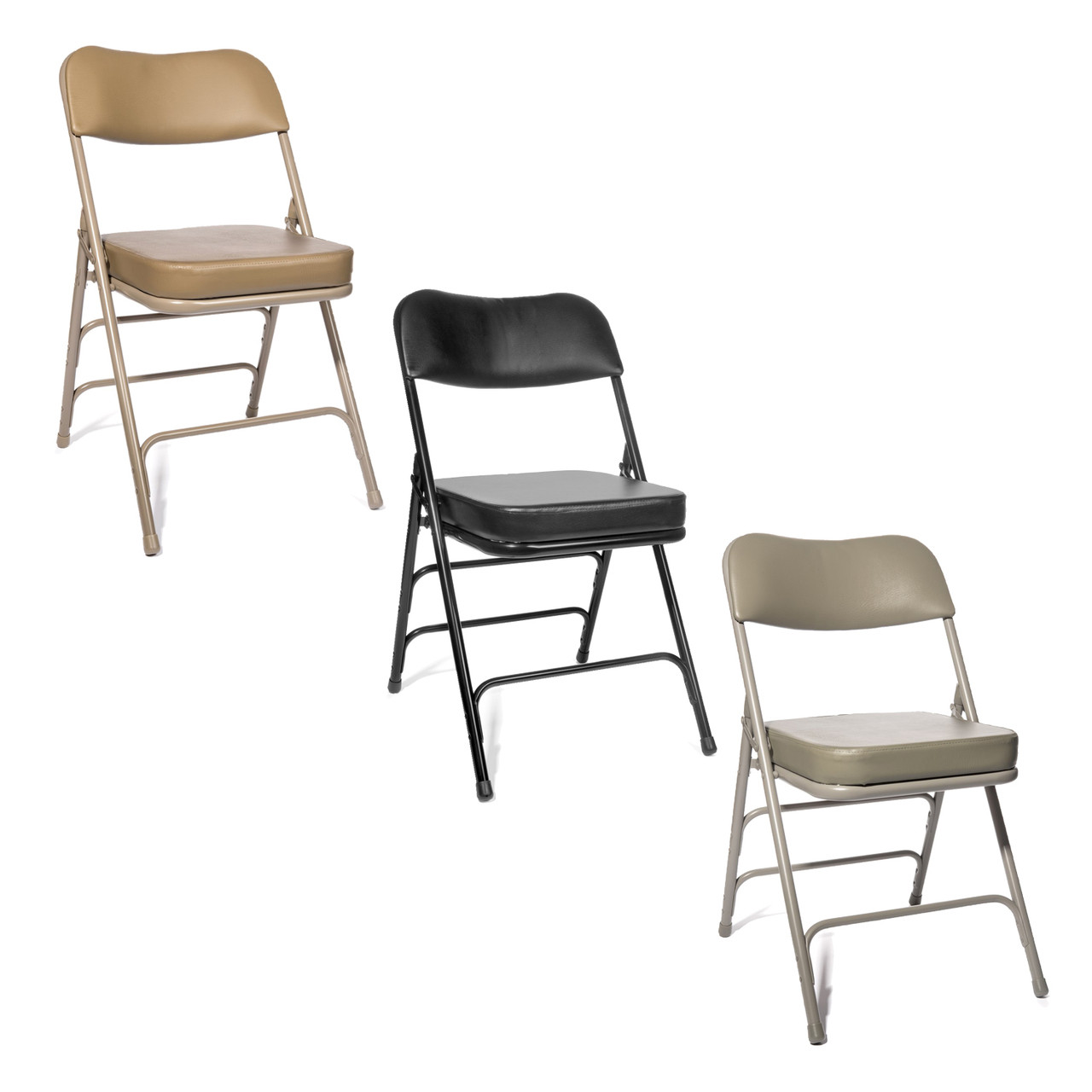 XL Series 2 Inch Vinyl Padded Folding Chair 2