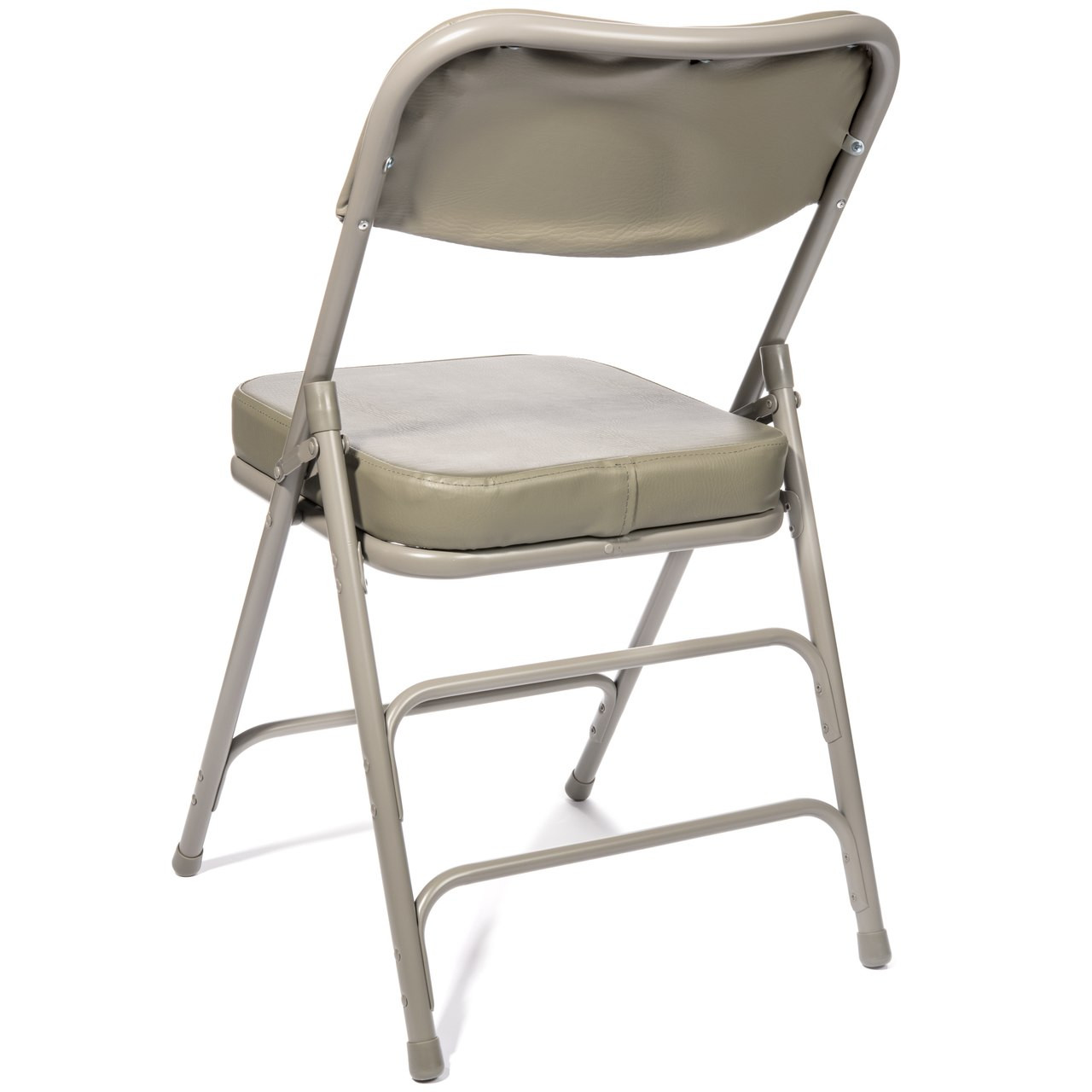 XL Series 2-Inch Vinyl Padded Folding Chair, 2 Taller Back, Quad Hinging,  Triple Cross Braces 