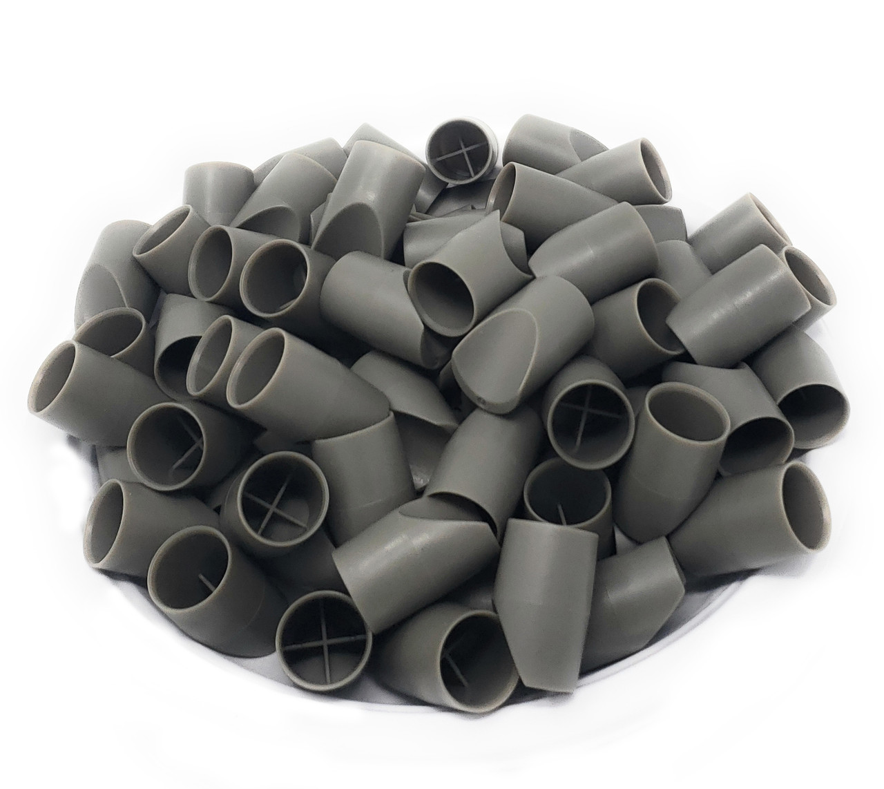 Folding Chair VTip Stabilizer Caps (100 Pack) Fits 7/8" OD Tube, Top