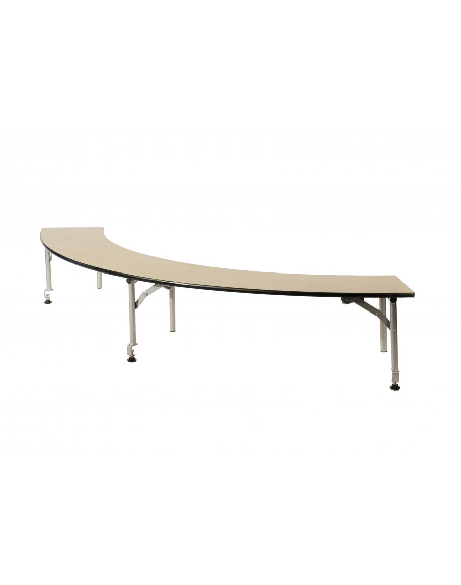 European Birch 5' Serpentine Bar Top Riser - FoldingChairsandTables