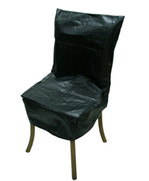 Black waterproof tarpaulin Chiavari Chair Cover 