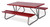 Southern PikNik 30" x 72" Deluxe Aluminum Picnic Table (64" Width bench-to-bench) (SA-P3072D)