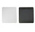 White and Black Replacement seat pads for resin folding chairs.