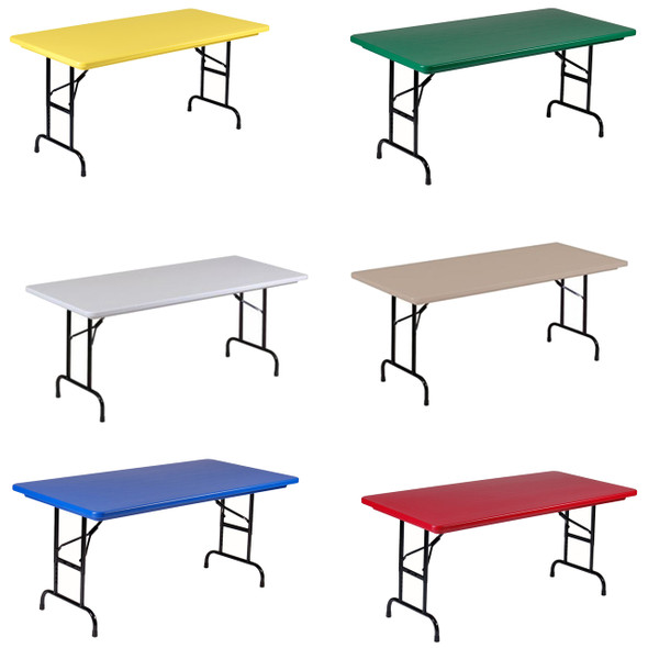 R-Series By Correll 30"x72" (6ft) USA Made Plastic Folding Table