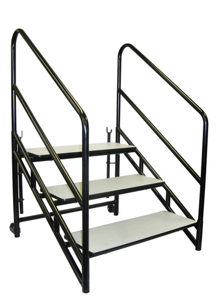 Carpeted Multi-Level Portable Performance Stage Set By National