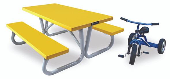 Southern Lil' PikNik 24" x 48" (4 ft) Kids Square Aluminum Picnic Table (SA-P2448L)