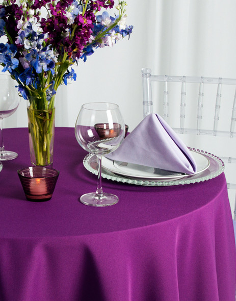 Solid Polyester Tablecloth Linen