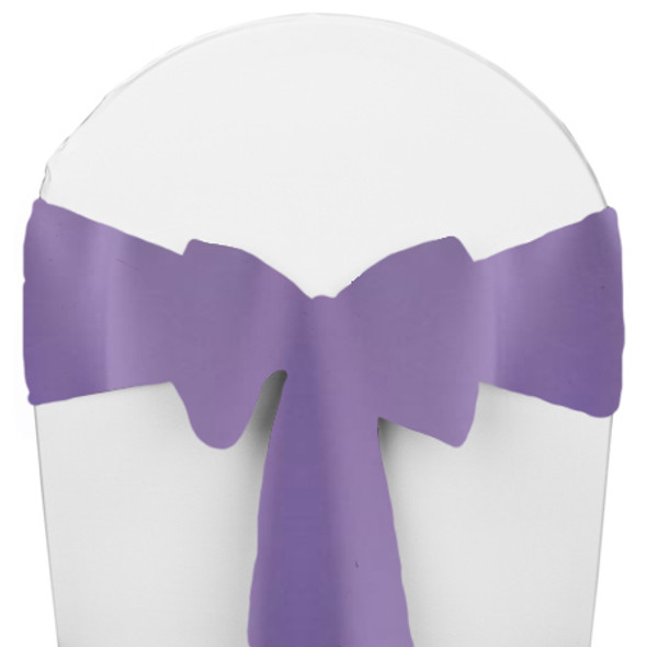 Solid Polyester Chair Sash-Amethyst