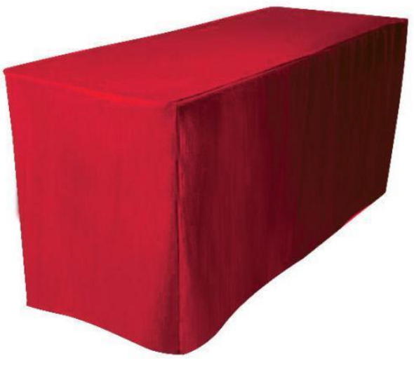 Solid Polyester Fitted Table Box Linen