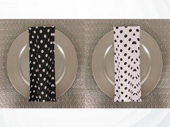 Dots Print Polyester Table Napkins