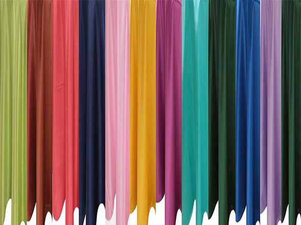 30"H Faux Dupioni Polyester Based Table Skirting (By the Foot) Includes Velcro Clips